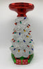Bath and Body Works Christmas Tree Water Globe Light Up Pedestal Candle Holder