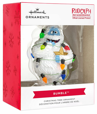 Hallmark Rudolph The Red-Nosed Reindeer Bumble Christmas Ornament New with Box