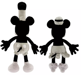Disney Parks Mickey & Minnie Steamboat Willie Plush Set Disney 100 New with Tag