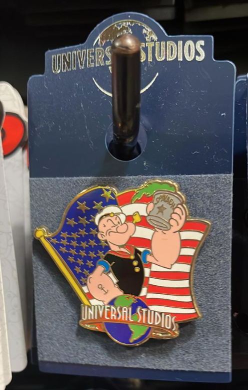 Universal Studios Popeye Flag Pin New With Tag