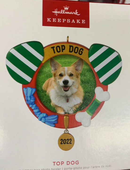 Hallmark 2022 Top Dog Photo Frame Christmas Ornament New With Box