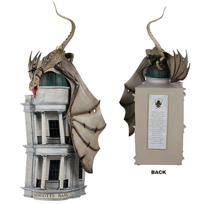 Universal Studios Harry Potter Resin Gringotts Bank With Dragon Statue New Box