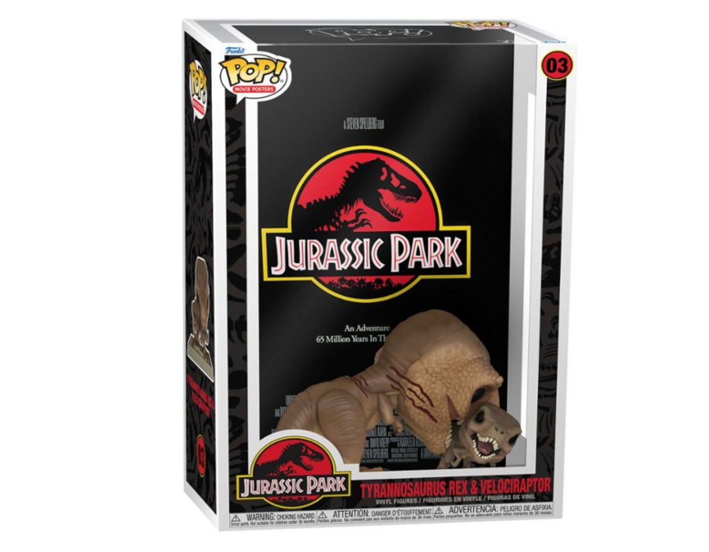 Funko Pop! Movie Poster Jurassic Park Tyrannosaurus Velociraptor New With Box