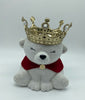 Bath and Body Works 2021 Christmas Pedestal Royal Bear 3 Wick Candle Holder New