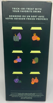 Starbucks Halloween 2021 Glow in the Dark Lids Reusable Cups Set of 6 New w Box