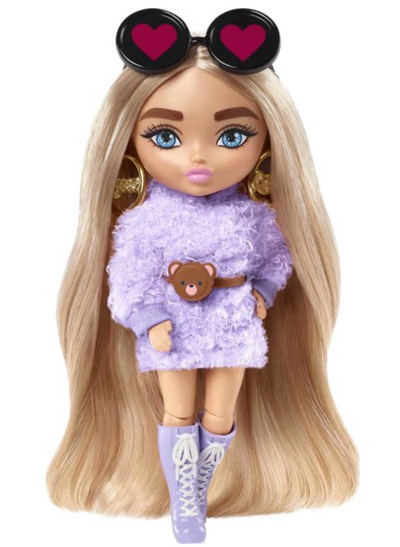 Barbie Extra Minis Doll #4 Purple Dress Toy New With Box