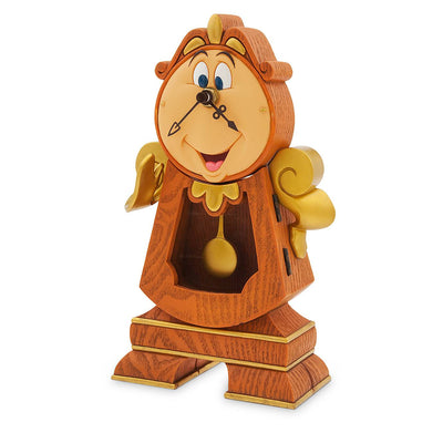 disney parks beauty and the beast cogsworth clock figure new with box