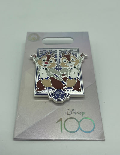 Disney 100 Years of Wonder Chip n' Dale Pin New with Card