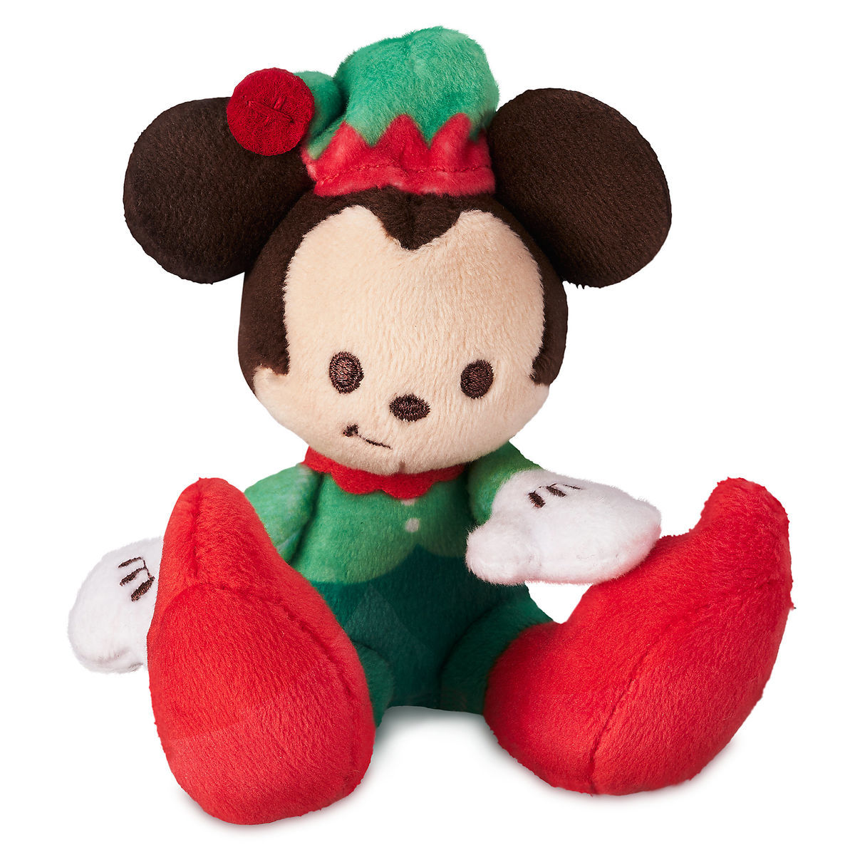 Disney Mickey Holiday Christmas Tiny Big Feet Plush Micro New With Tags