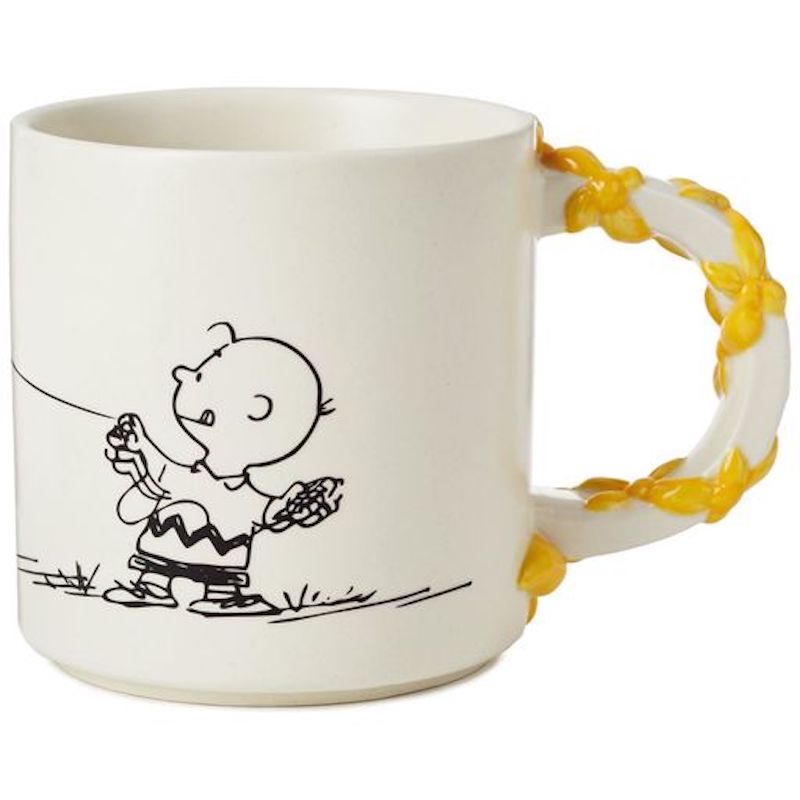 Hallmark Charlie Brown With Kite Handle Coffee Mug 12 oz. New