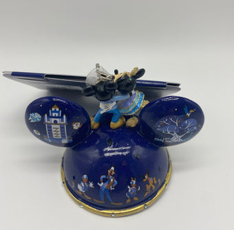 Disney Walt Disney World 50th Mickey Minnie Light Up Ear Hat Ornament New