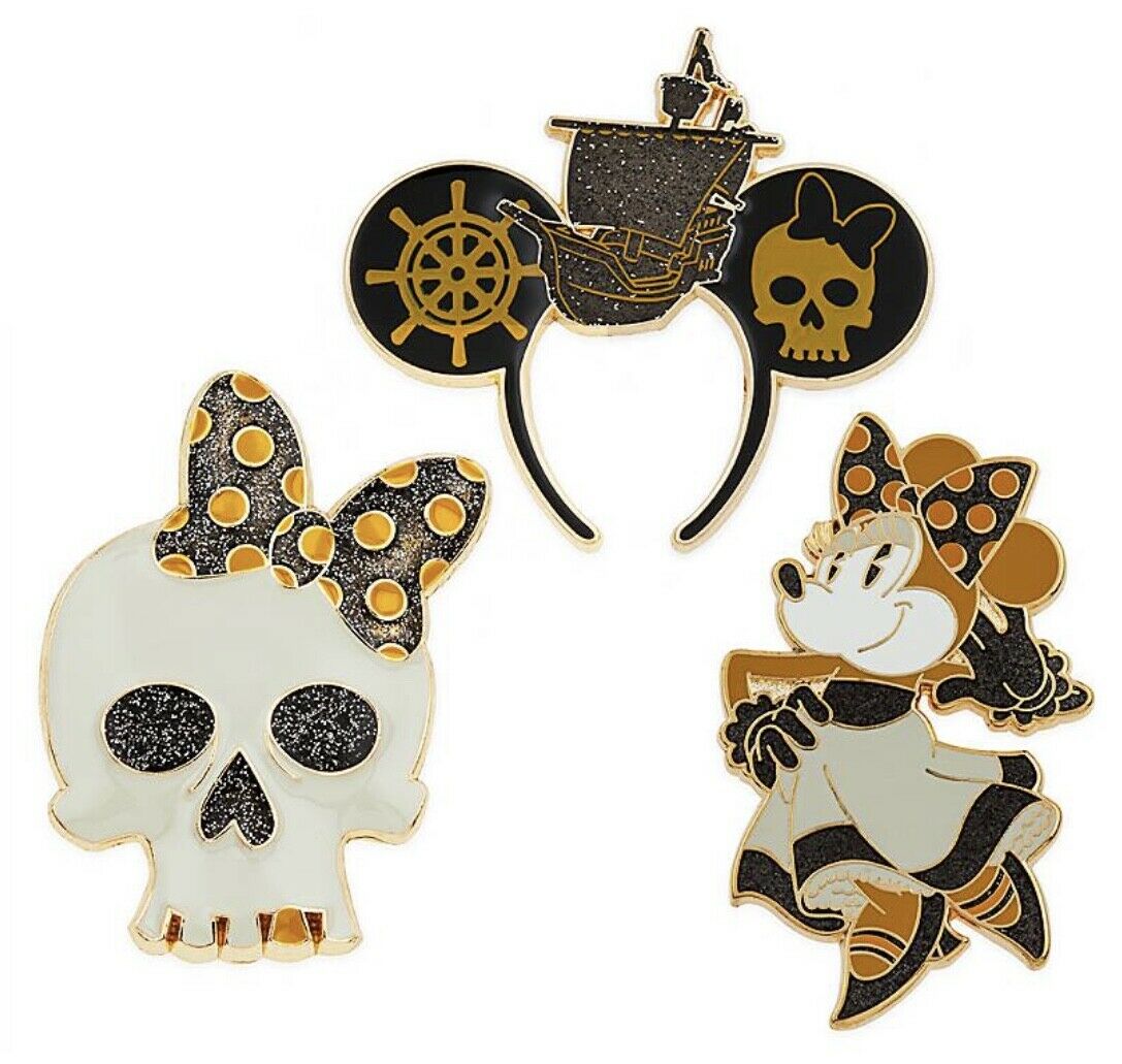 Disney Minnie The Main Attraction Pirates of the Caribbean Pin Set New Sealed