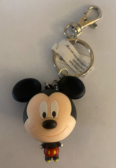 Disney Parks Mickey Mouse Bubble Head Keychain New with Tags