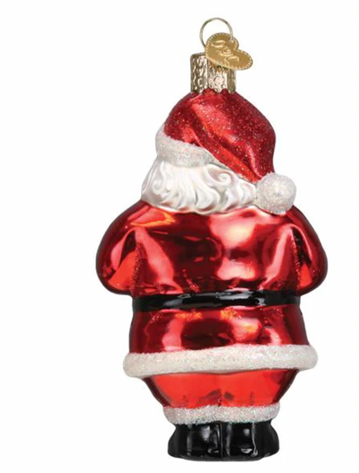 Old World Christmas Santa Revealed Blown Glass Christmas Ornament New with Tag