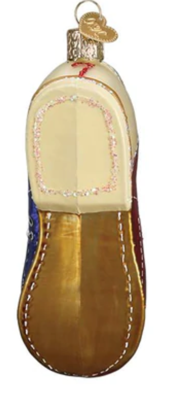 Old World Christmas Bowling Shoe Glass Christmas Ornament New With Box