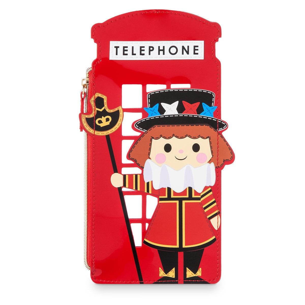 Disney Parks Disney It's a small World Beefeater Zip Case New with Tags