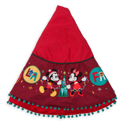 Disney Mickey and Minnie Mouse Holiday Christmas Tree Skirt New