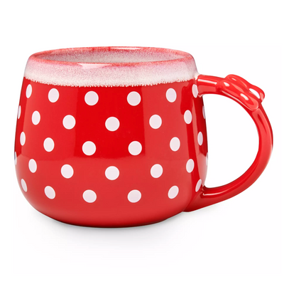 Disney Minnie Polka Dot Bow 20oz Coffee Mug New