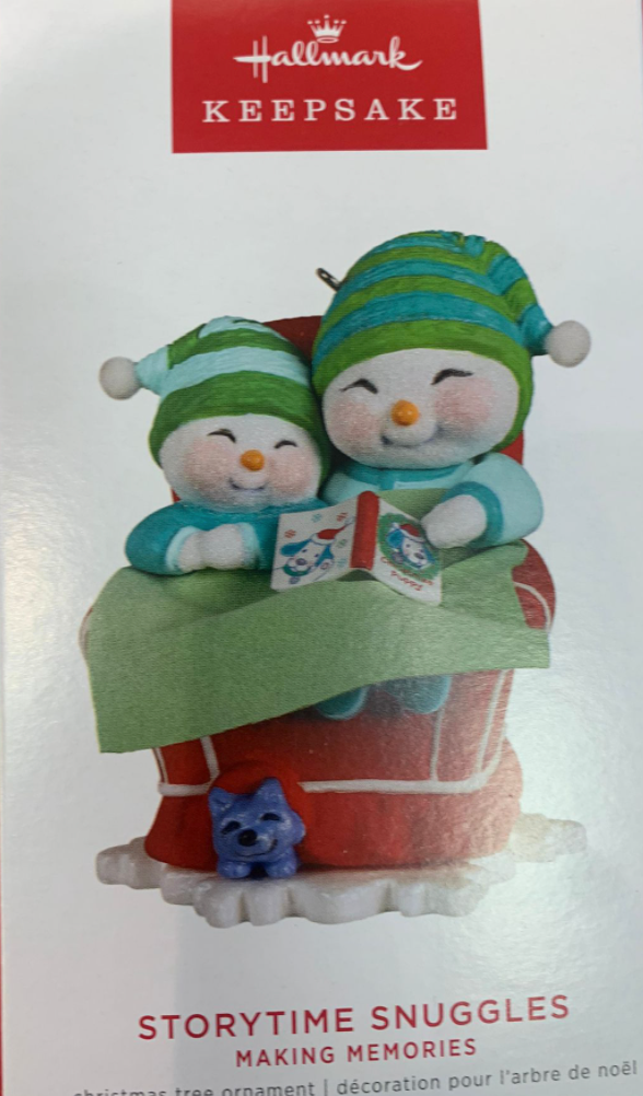 Hallmark 2022 Making Memories Storytime Snuggles Christmas Ornament New With Box