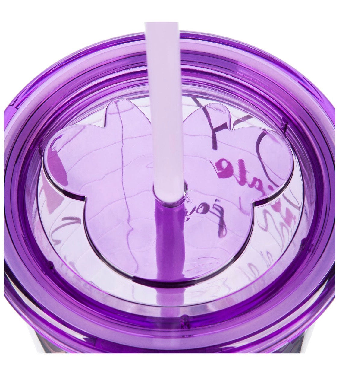 Disney Parks Minnie Mouse Purple Hope Magic Image Dream Acrylic Tumbler New