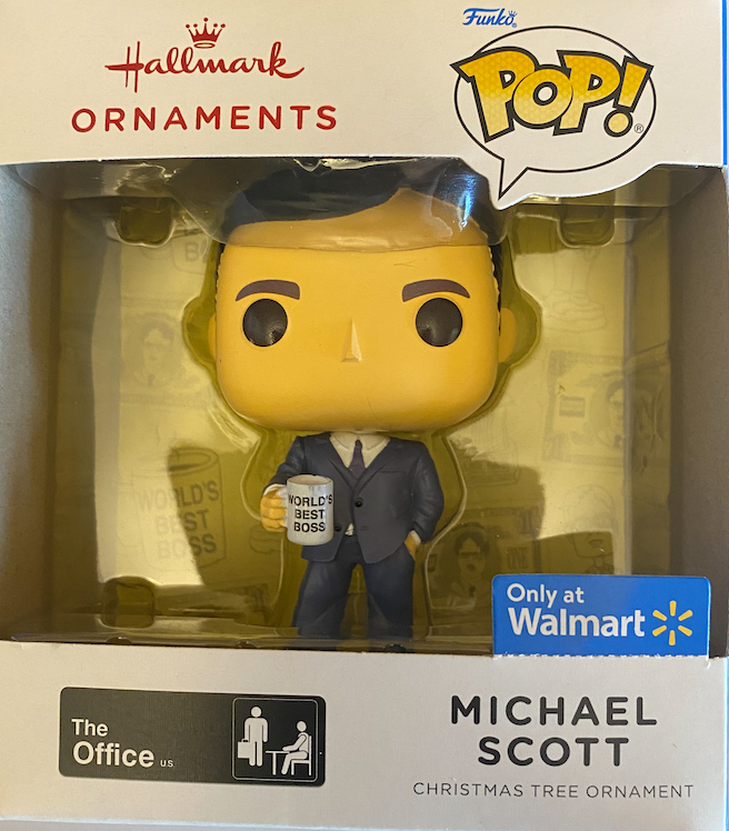 Hallmark 2021 Funko Pop The Office Michael Scott Exclusive Ornament New W Box