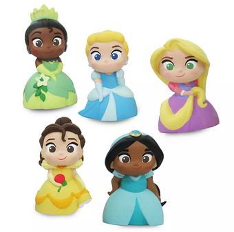Disney Cinderella Belle Jasmine Tiana Rapunzel Bucket Bath Toy Set New with Tag