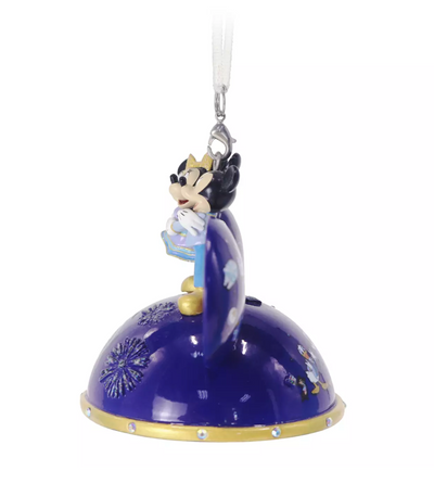 Disney Parks WDW 50th Mickey Minnie Light Up Ear Hat Christmas Ornament New Box