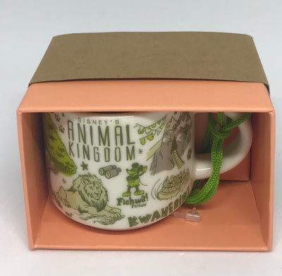 Disney Parks Starbucks Been There Animal Kingdom Coffee Mug Ornament New