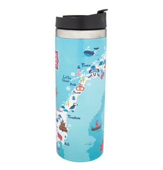 Disney Parks Epcot Mickey & Friends Norway Stainless Steel Tumbler New