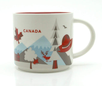 Starbucks You Are Here Canada Ceramic Coffee Mug New With Box