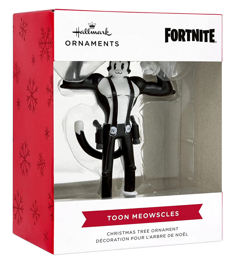 Hallmark Fortnite Toon Meowscles Christmas Ornament New With Box