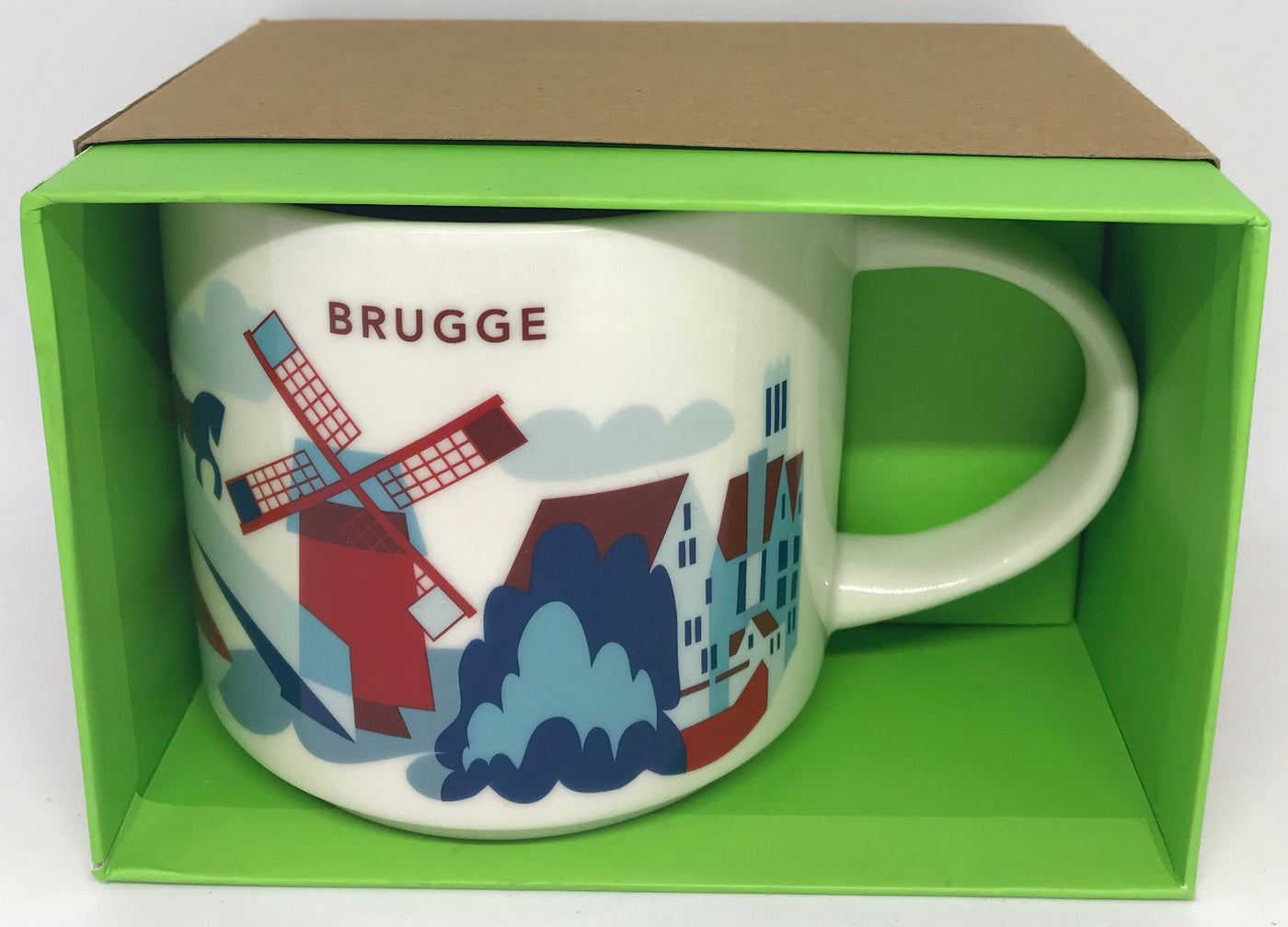 Starbucks You Are Here Collection Belgium Brugge Ceramic Coffee Mug New W Box
