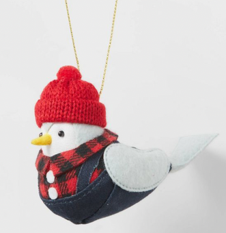 Target Bird with Red Hat Christmas Tree Ornament Wondershop New