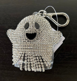 Bath and Body Works 2022 Halloween Gemstone Ghost Pocket* Bac Holder Keychain