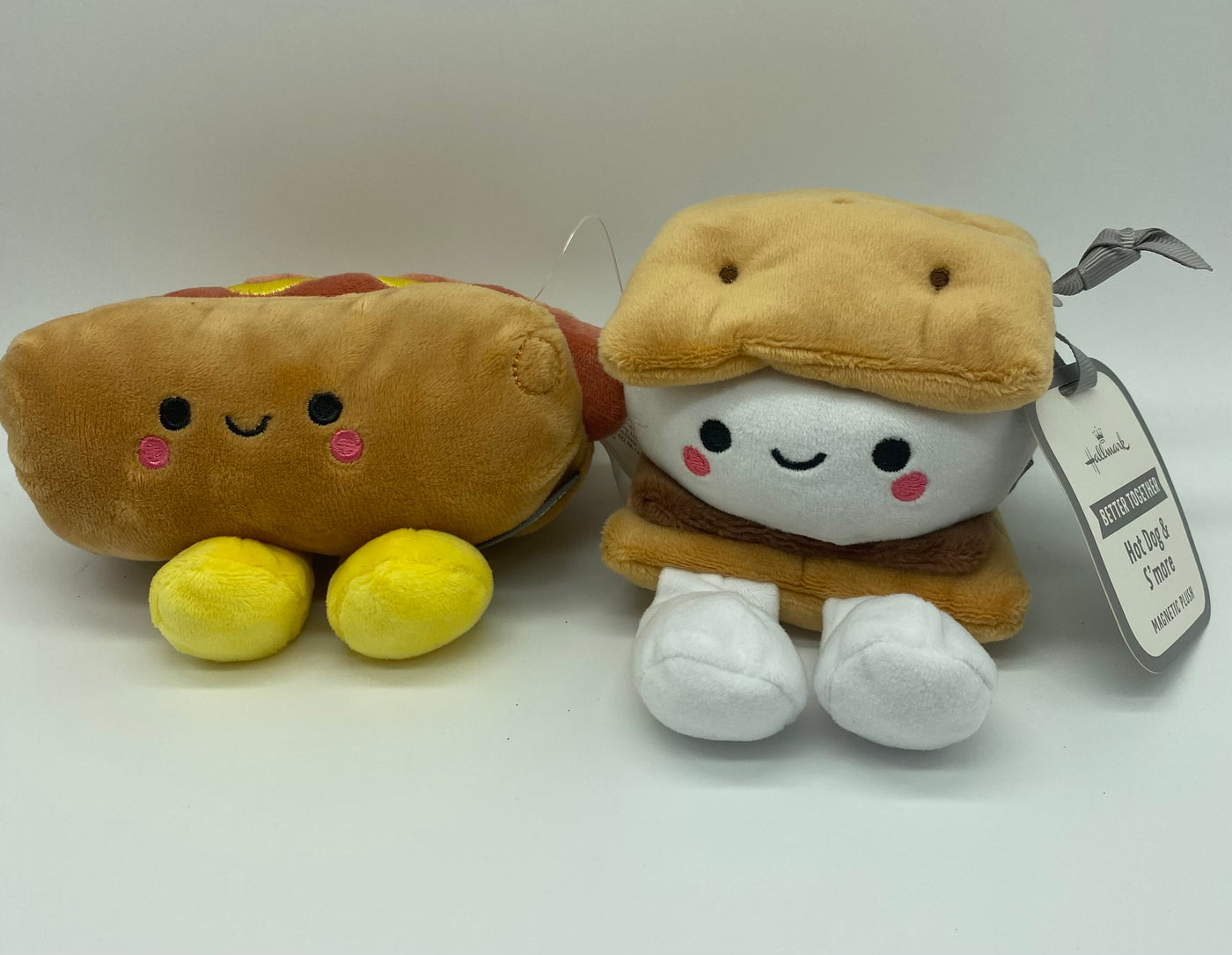 Hallmark Better Together Hot Dog and S'more Magnetic Plush New with Tag