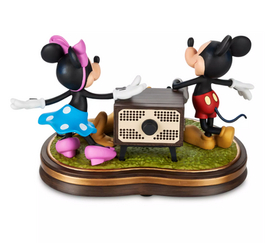Disney 100 Eras Mickey Minnie Pluto Light-Up Musical Figurine New With Box