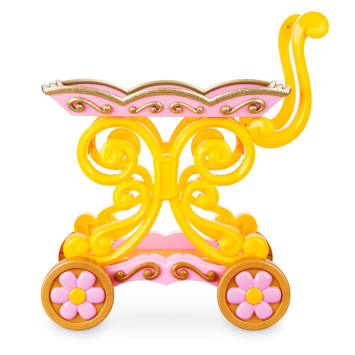 Disney Store Beauty and the Beast Be Our Guest Singing Tea Cart Play Set Belle