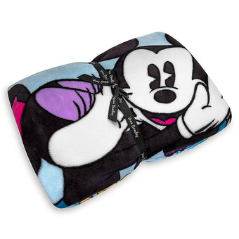 Disney Mickey Mouse and Friends Colorful Garden Plush Throw Blanket Vera Bradley