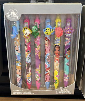 Disney Parks Disney Princesses Pen Set Of 6 New With Box