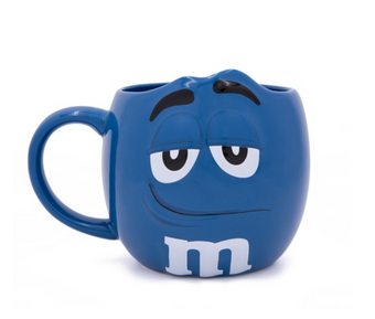 M&M's World Blue Character Figural Coffee Mug New