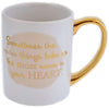 Disney Parks Winnie the Pooh and Piglet Golden Ceramic Coffee Mug New