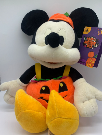 Disney Parks Halloween 2022 Mickey Mouse Pumpkin Plush New With Tag