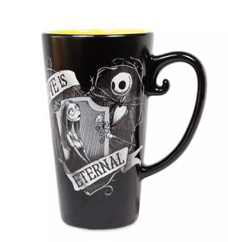 Disney Jack Skellington and Sally Love is Eternal Color Changing Latte Mug New