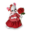 Annalee Dolls 2022 Valentine 6in Valentine Girl Mouse Plush New with Tags