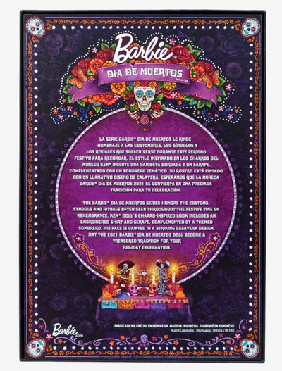 Mattel Creations Ken Signature Barbie 2021 Dia De Muertos Doll New