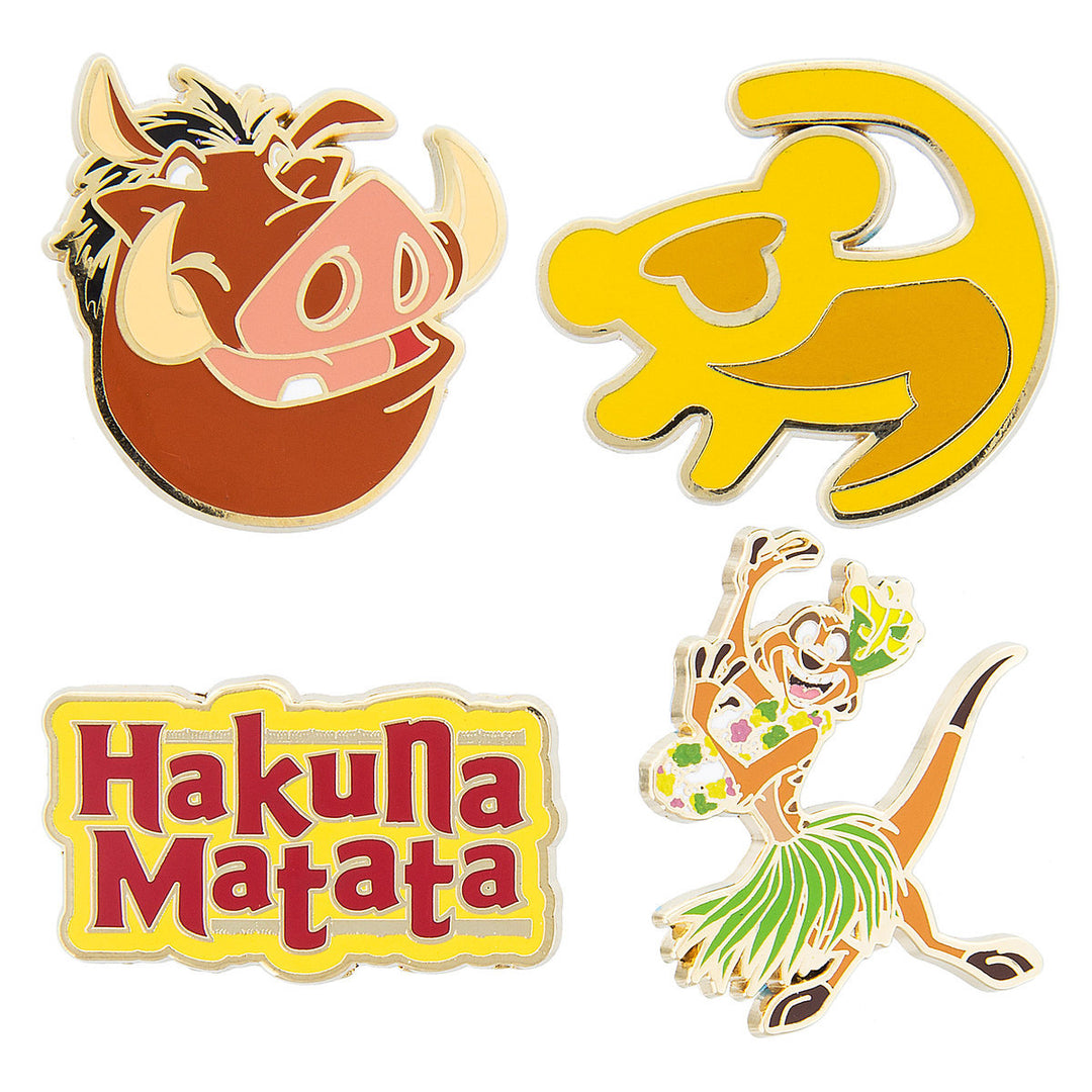 Disney The Lion King Pin Trading Flair Set Timon Pumbaa Hakuna