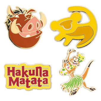 Disney The Lion King Pin Trading Flair Set Timon Pumbaa Hakuna Matata Simba New