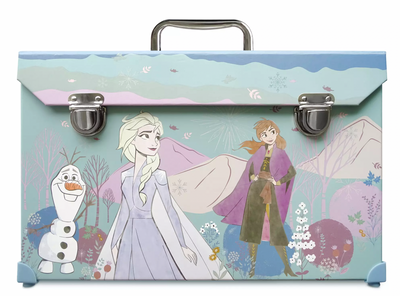 Disney Frozen Deluxe Art Kit Anna Elsa Olaf Watercolor Markers Paint Pencil New