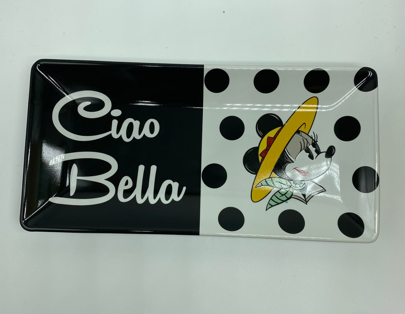 Disney Parks Epcot Italy Minnie Ciao Bella Ceramic Trinket Tray New