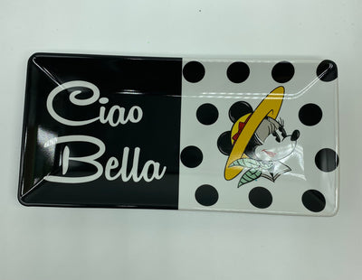 Disney Parks Epcot Italy Minnie Ciao Bella Ceramic Trinket Tray New